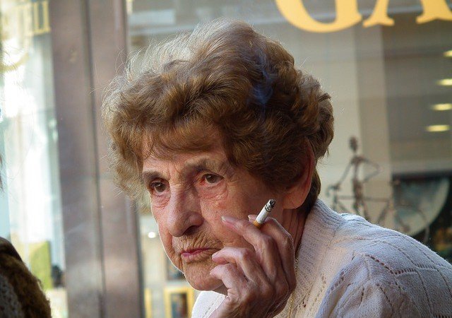 smoking lady